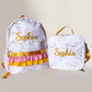 Personalized Kids Backpack & Lunchbox Set, Custom Name School Bag, Pendant Flag Print Backpack, Back to School Set