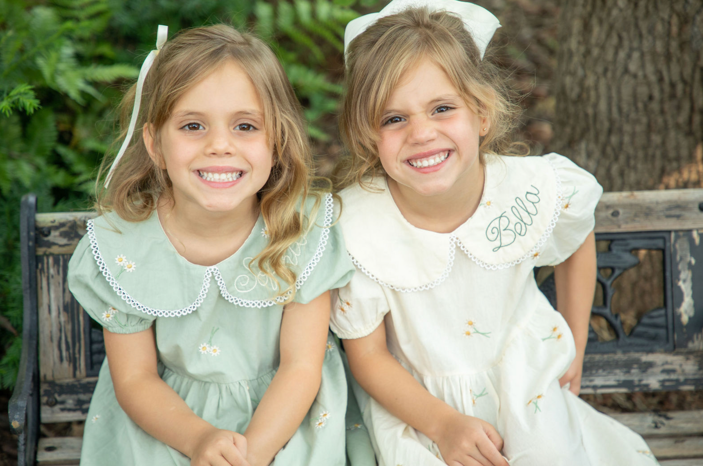 Personalized Floral Cotton Dress for Toddler Girls - Savannah Creations