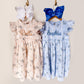 Personalized Floral Girls Dress | Monogrammed Spring & Easter Outfit | Custom Name Boutique Dress