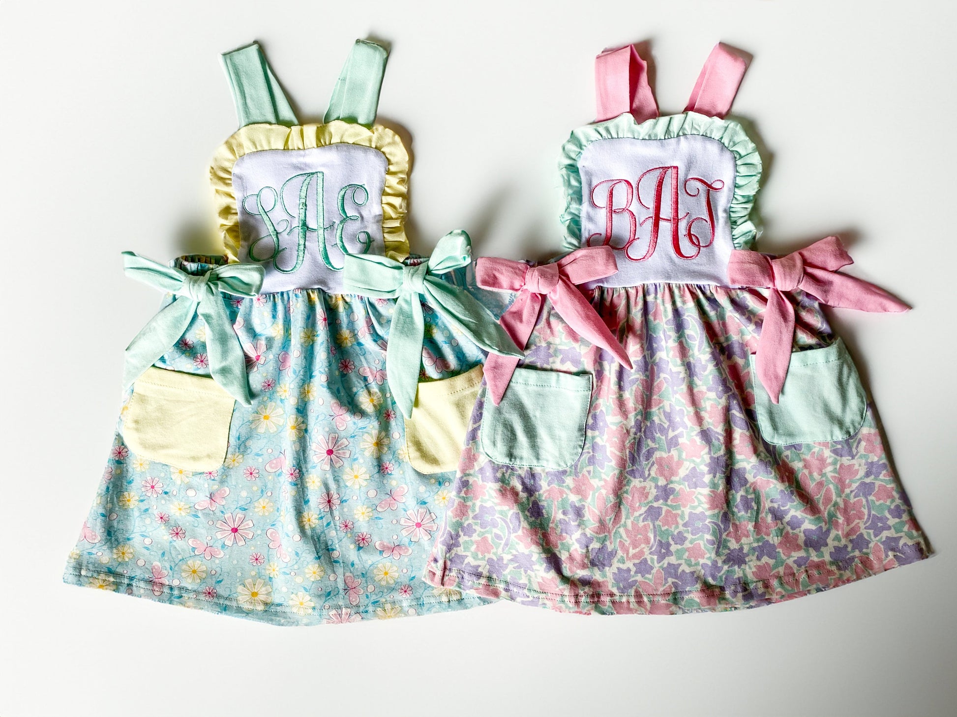 Personalized Floral Monogram Dress - Spring/Summer Delight - Savannah Creations