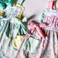 Personalized Floral Monogram Dress - Spring/Summer Delight - Savannah Creations