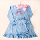 Girl and Doll Monogrammed Custom Matching Dress, Birthday Gift
