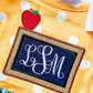 Personalized Girls' Back to School Dress & Bow Set - Savannah Creations