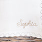 Monogrammed Baby Blanket: Scallop Edge, Embroidered 100% Cotton Knit
