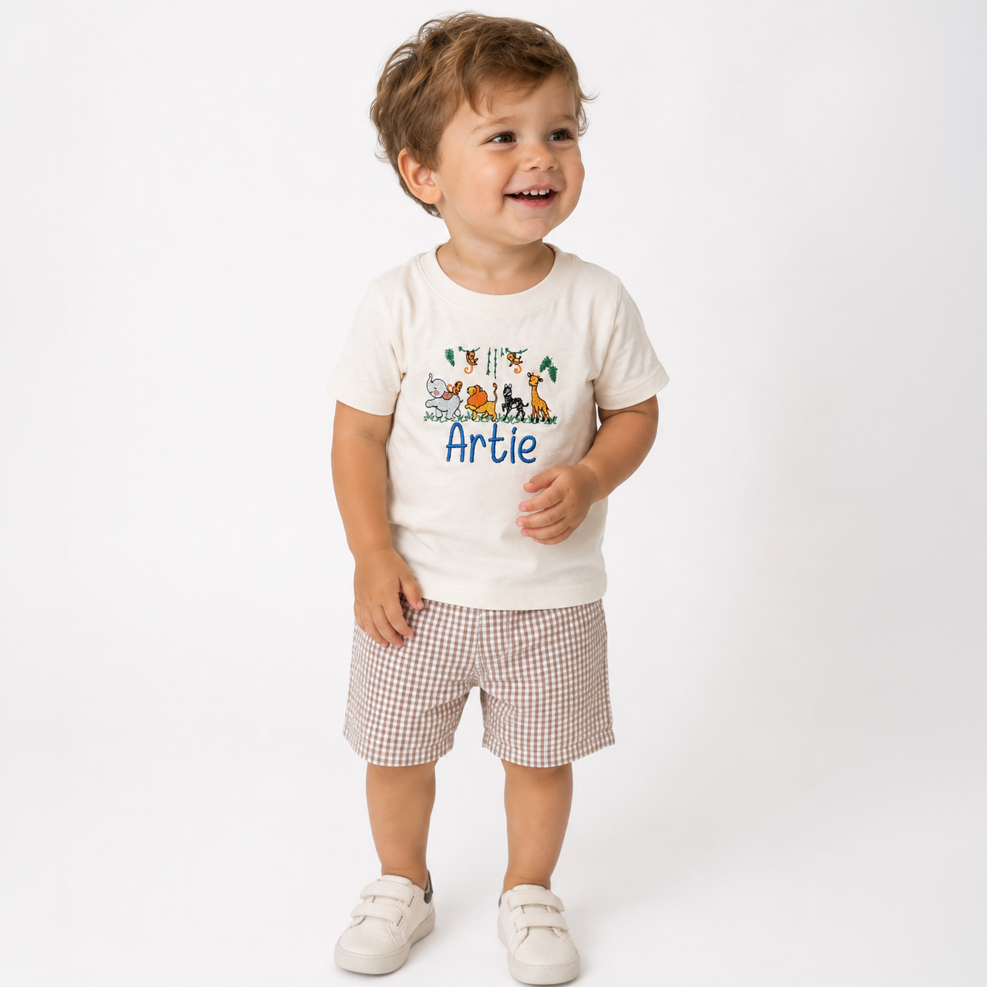 Personalized Jungle Safari Birthday Outfit for Boys - Savannah Creations