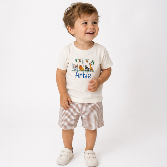 Personalized Jungle Safari Birthday Outfit for Boys - Savannah Creations