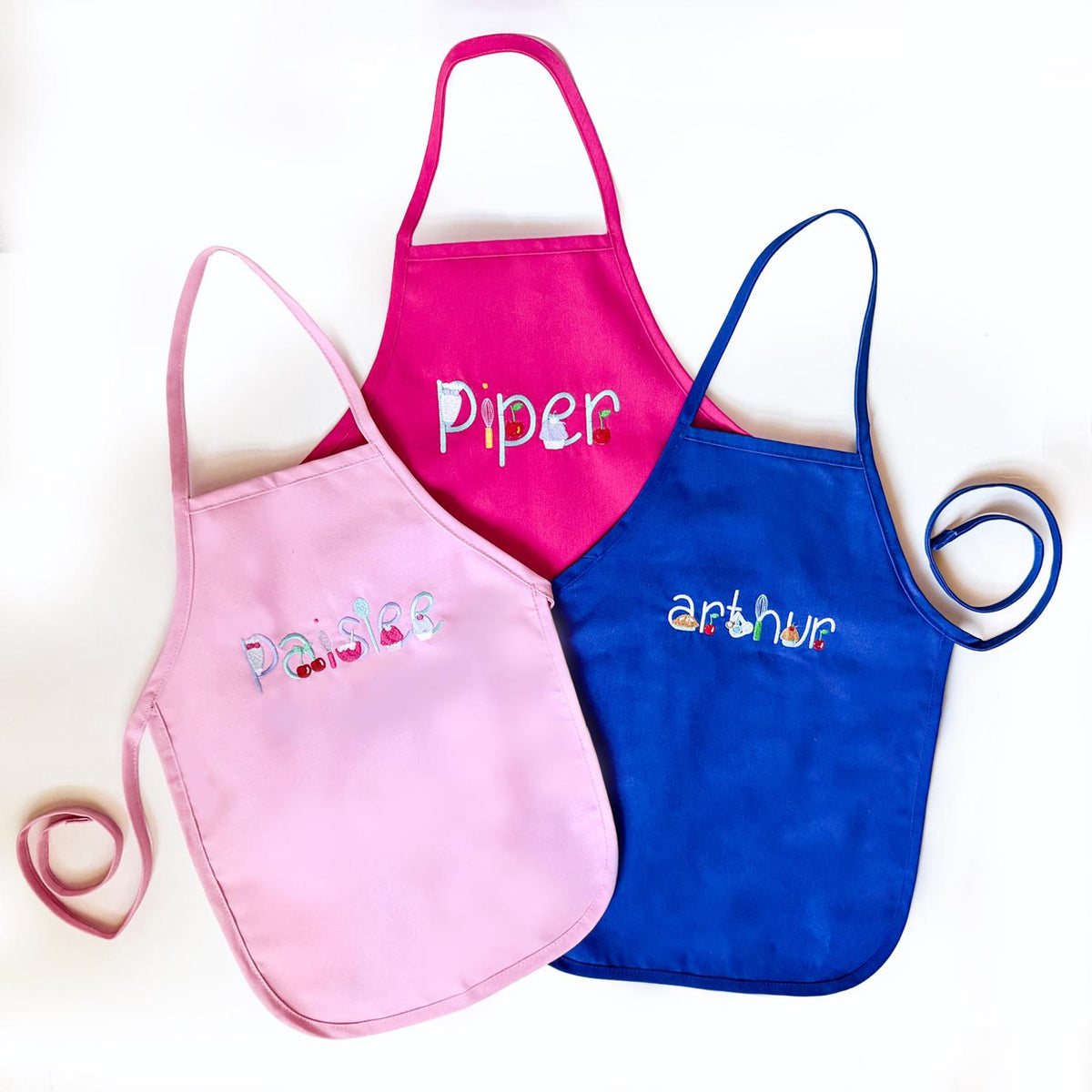Embroidered Kids Apron, Personalized Name, Chef Gift