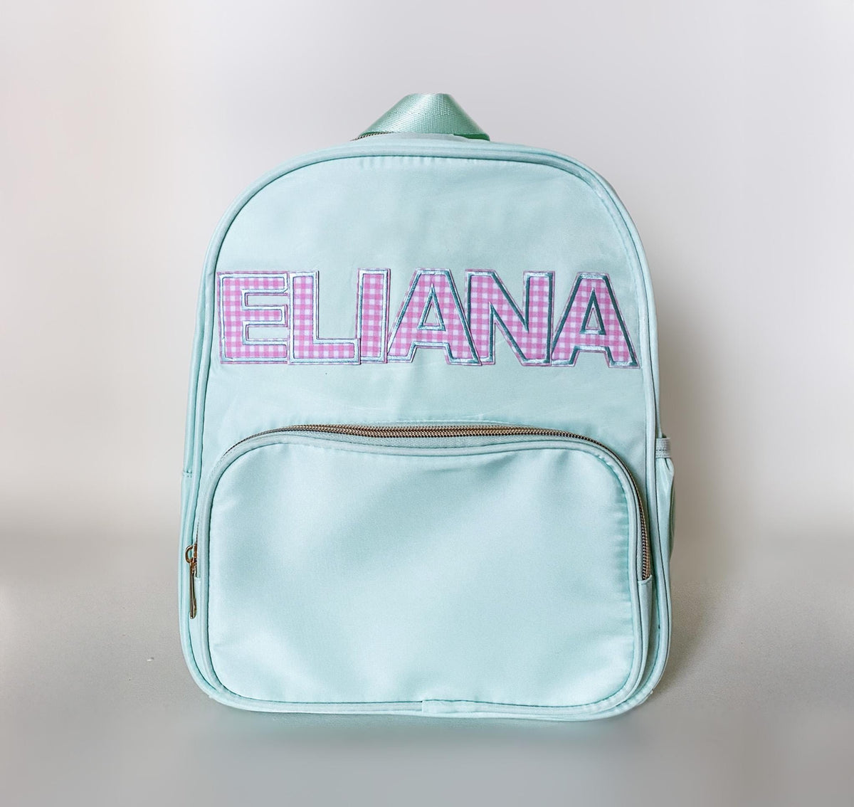 Pastel Monogrammed Backpack: Personalized Nylon Bag, Tween Gift