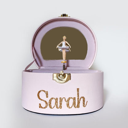 Personalized Girl's Musical Jewelry Box: Ballerina Keepsake with Name