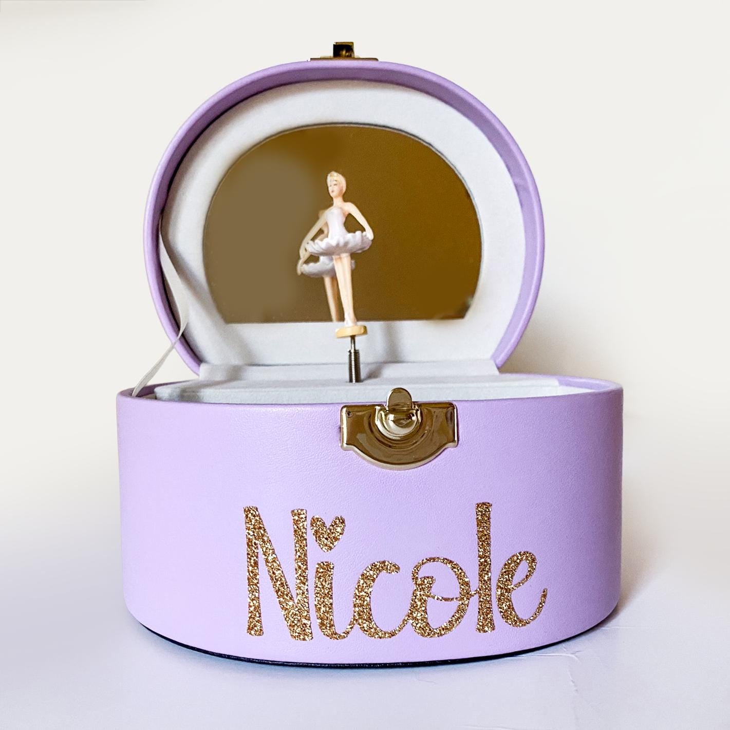 Personalized Girl's Musical Jewelry Box: Ballerina Keepsake with Name