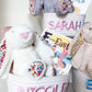 Personalized Baby's First Easter Basket: Bunny, Blanket & Book