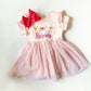 Personalized Ballerina Dress: Embroidered Tutu Birthday Outfit