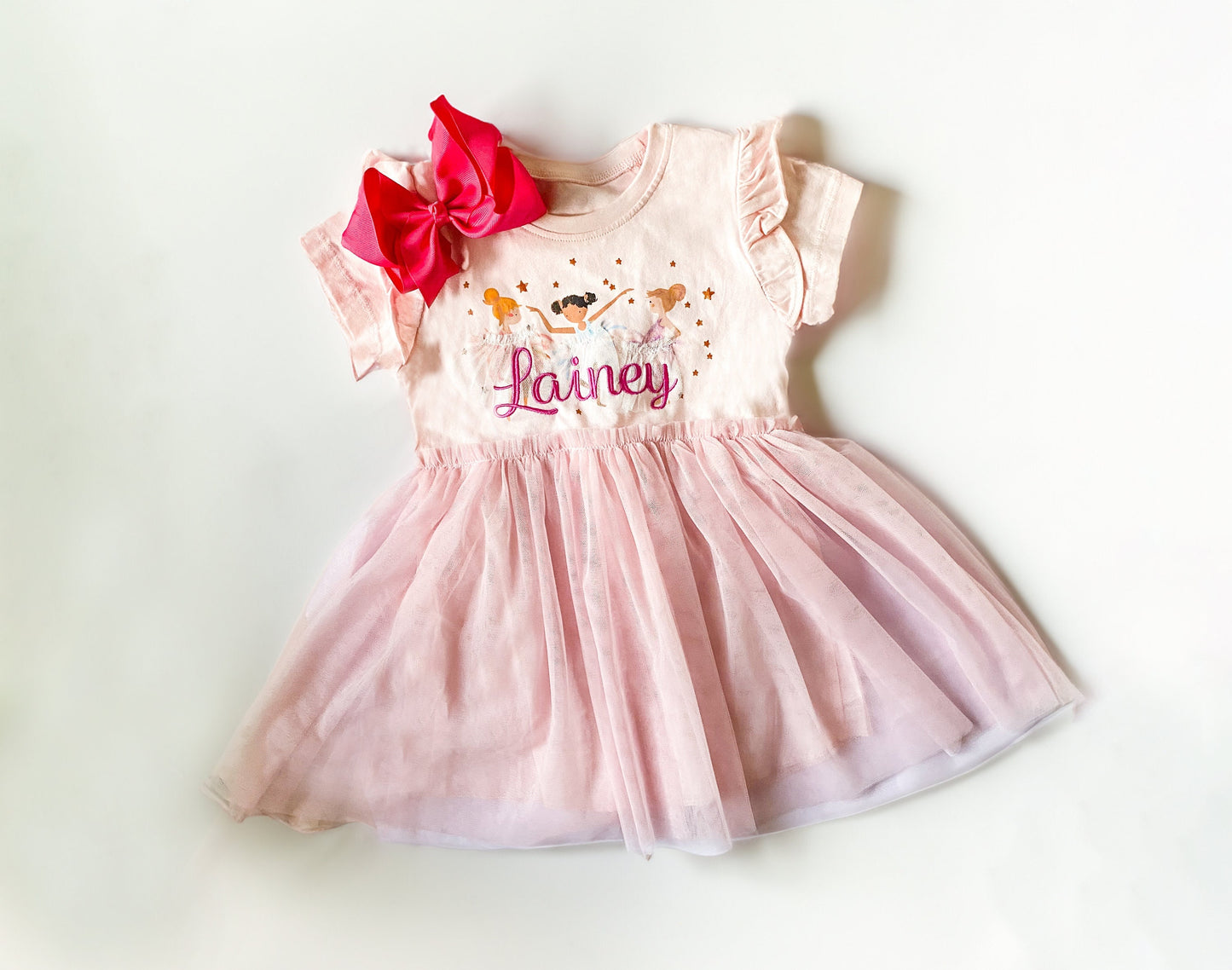 Personalized Ballerina Dress: Embroidered Tutu Birthday Outfit