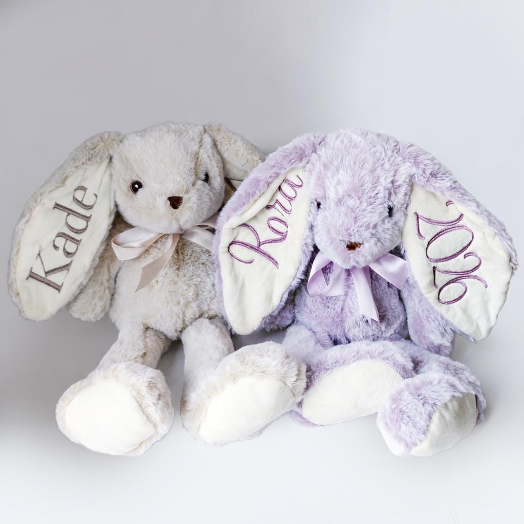Personalized Plush Bunny | Embroidered Name, Baby Shower Gift