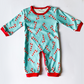 Baby Boy Candy Cain Print Christmas Pajamas
