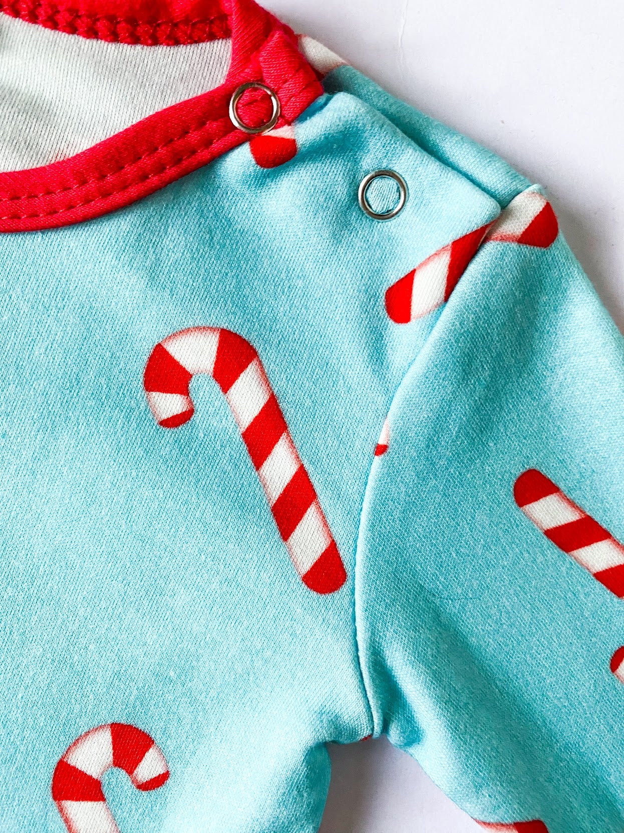 Baby Boy Candy Cain Print Christmas Pajamas