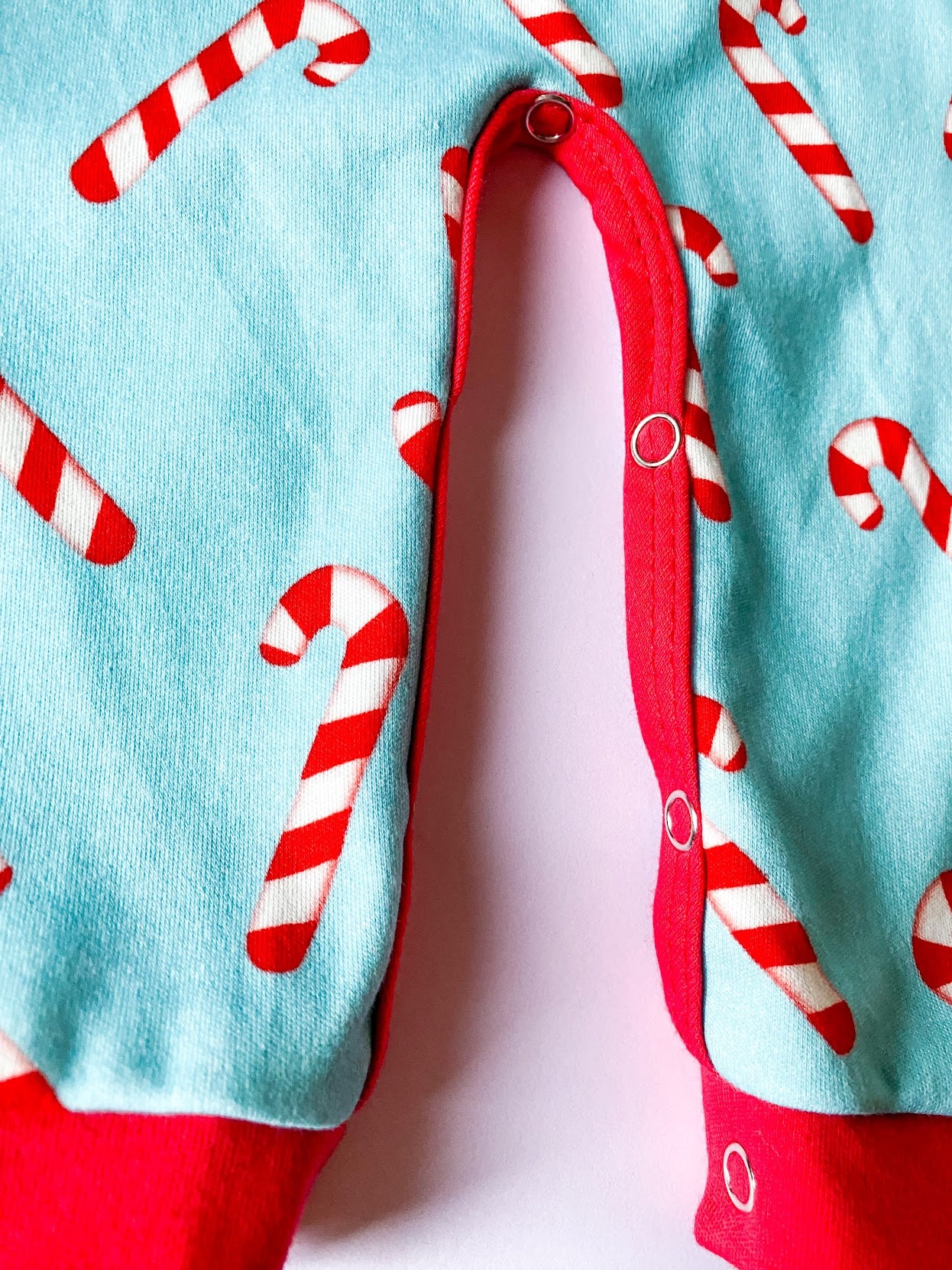 Baby Boy Candy Cain Print Christmas Pajamas