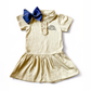 Girl's Ruffle Polo Dress- Khaki