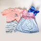 Big Brother Sister Matching Outfit Set, Embroidered Announcement Clothes