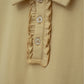Girl's Ruffle Polo Dress- Khaki