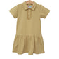 Girl's Ruffle Polo Dress- Khaki
