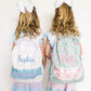Chic Personalized Girls Backpack with Bow & Ruffle Design