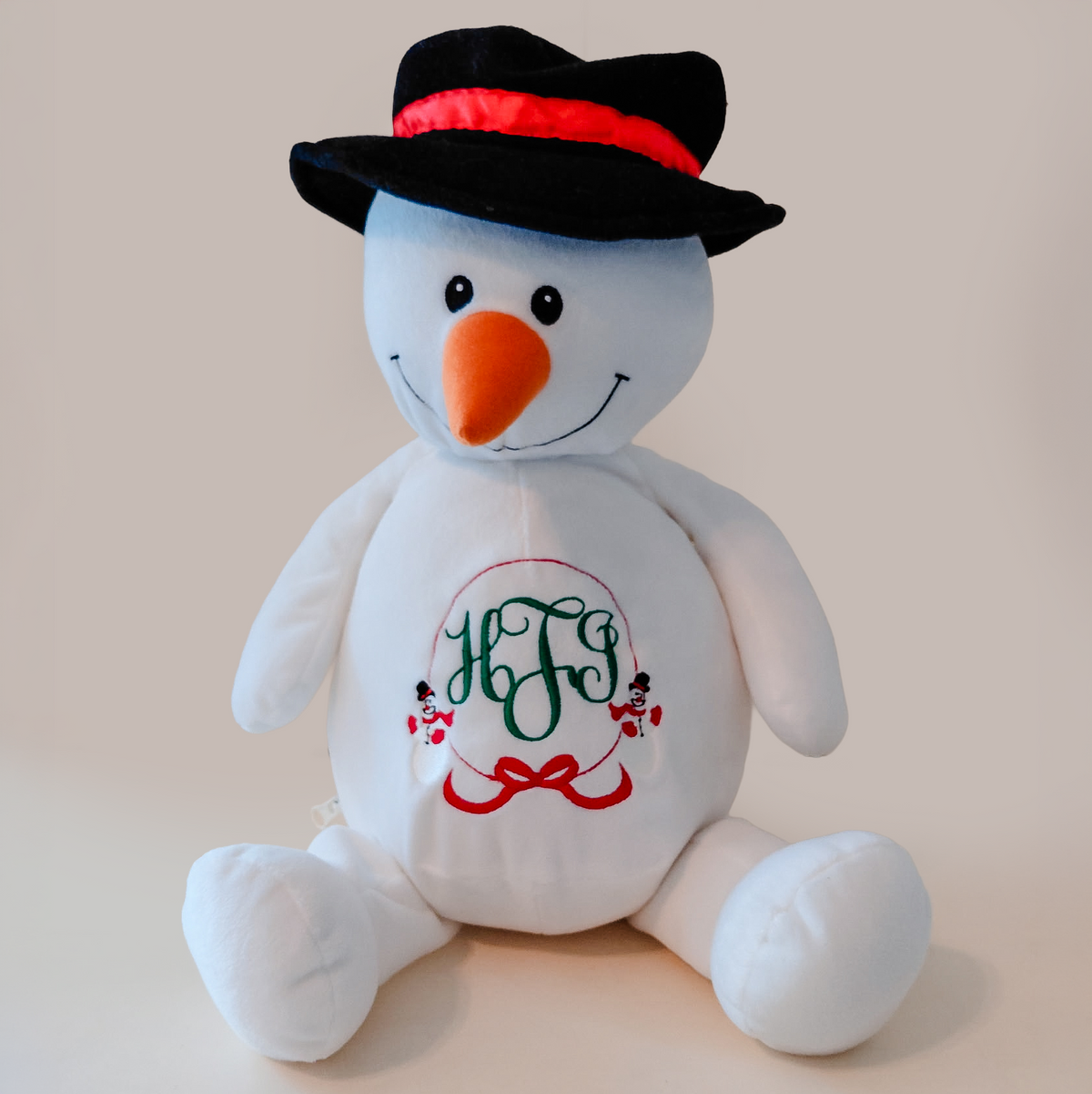 Soft Personalized Embroidered Christmas Plush - Savannah Creations