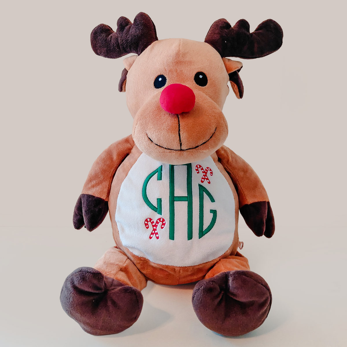 Soft Personalized Embroidered Christmas Plush - Savannah Creations
