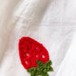Girls' Monogrammed Strawberry Dress: Embroidered Custom Summer Outfit
