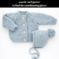 Surf Blue Garter Stitch Knit Blanket - Savannah Creations