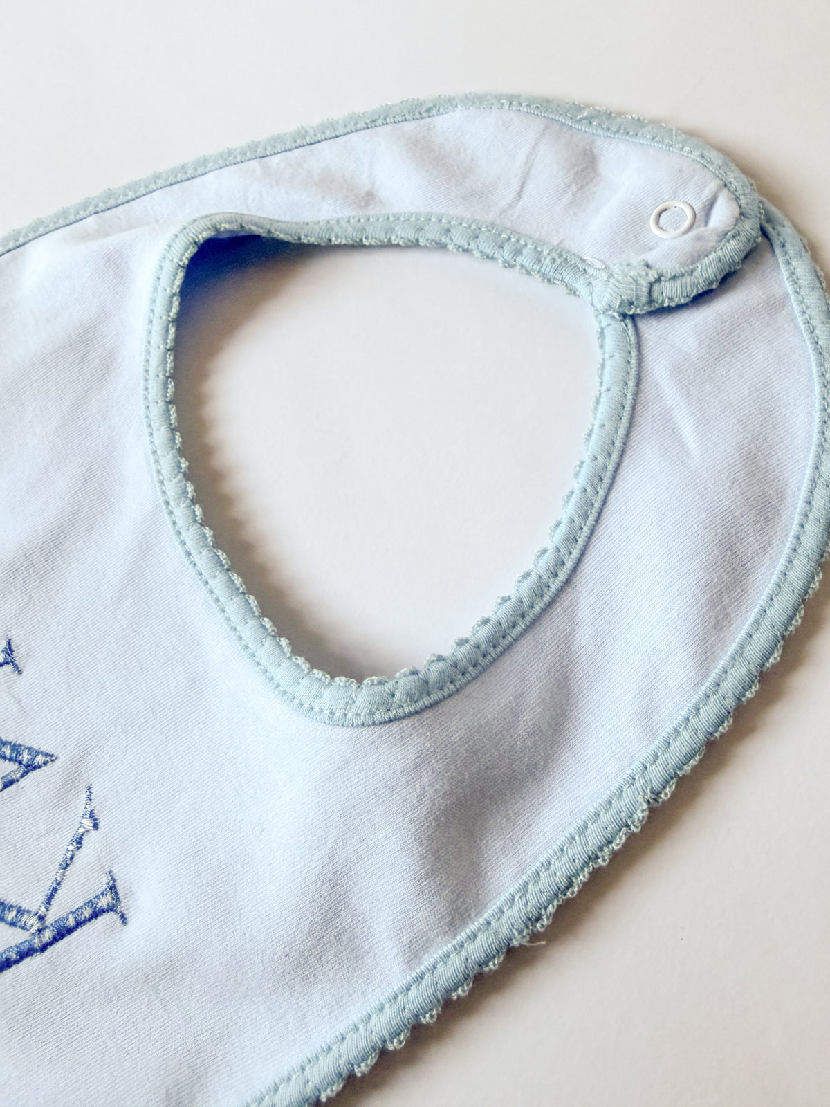 Sweet Little Checks | Boys’ Personalized Pima Cotton Bib & Burp Cloth - Savannah Creations