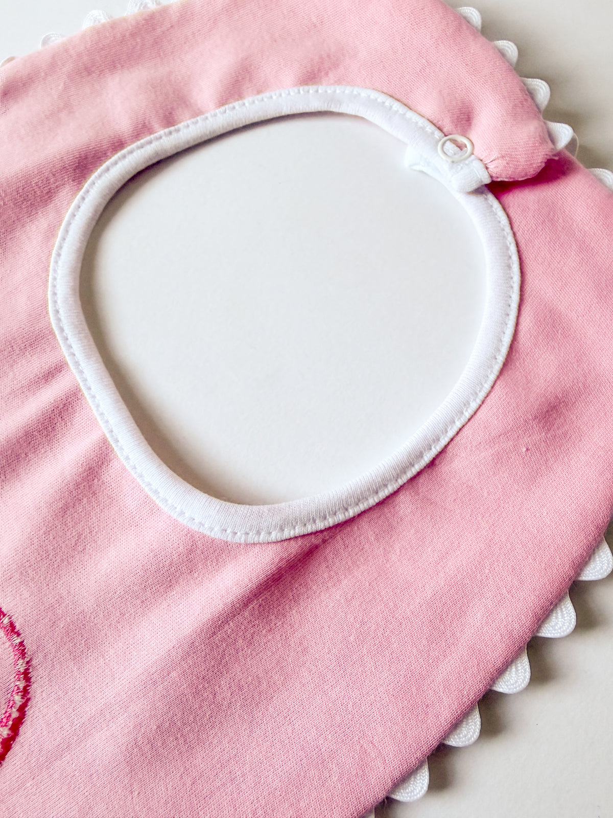 Sweet Little Checks | Girls’ Personalized Pima Cotton Bib & Burp Cloth - Savannah Creations