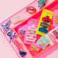 Pink Confetti Claw Clip Trio