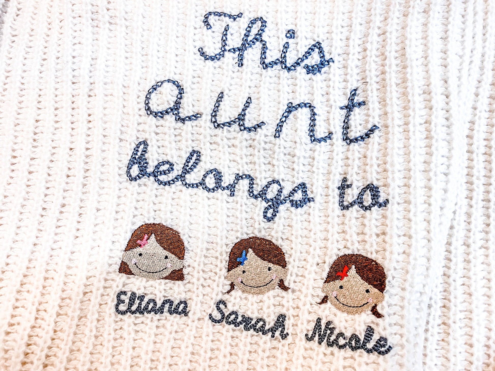 This Aunt Belongs To- Customizable Embroidered Shirt- Aunt, Grandma, or Mom, You Design it!