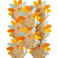 Turkey-Shaped Harvest Paper Plates - Savannah Creations