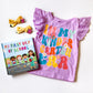 First Day of School Shirt Gift Set: Kindergarten Era, Book & Bows