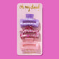 Unique Pastel Confetti Claw Clips Trio - Handcrafted Acrylic - Savannah Creations