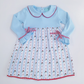 Holly-Days Dress front view on hanger
