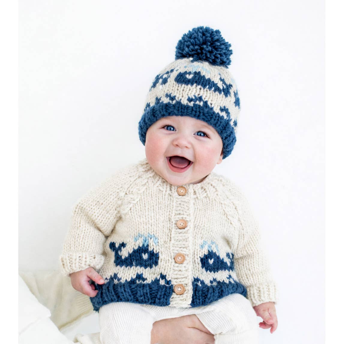 Whale Cardigan Sweater for Baby & Toddler - Savannah Creations