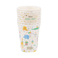 Wild Safari Birthday Animal Party Cups - 8 Pack, 12 oz - Savannah Creations