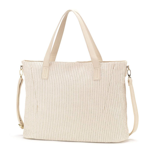 Textured Ivory Audrey Purse