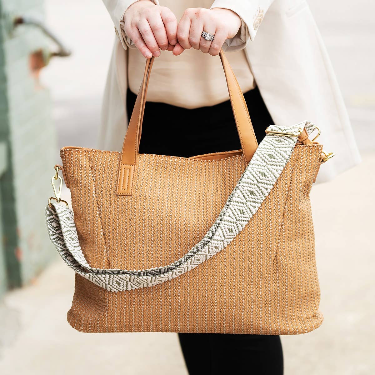 Sage Diamond Crossbody Strap