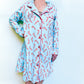 Women's Monogrammed Candy Cane Christmas Pajama Gown