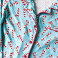 Women's Monogrammed Candy Cane Christmas Pajama Gown