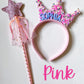 Tiara Headband and Fairy Wand Set