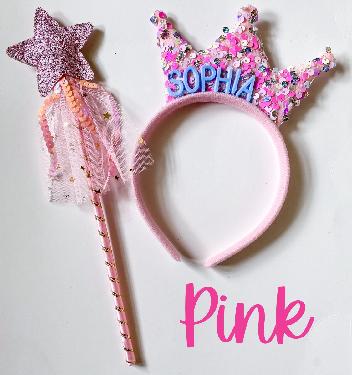 Tiara Headband and Fairy Wand Set