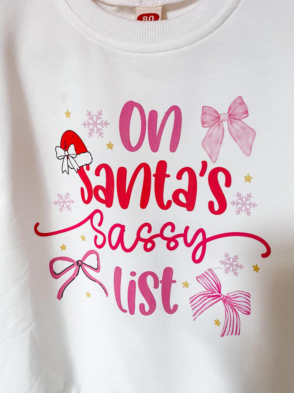 Santas Sassy List Matching Christmas Outfit, Sibling Set