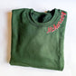 Christmas Embroidered Neckline Sweatshirt - Savannah Creations
