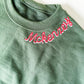 Christmas Embroidered Neckline Sweatshirt - Savannah Creations