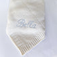 Cozy Monogram Knit Baby Blanket - Soft, Custom, & Durable - Savannah Creations